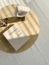 Fotodoos in beige linnen met zwart ringalbum